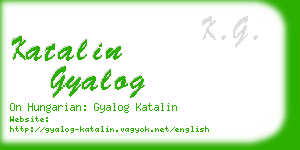 katalin gyalog business card